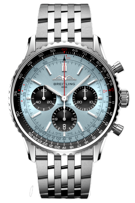 Breitling Navitimer 1 B01 Chronograph Niebieski 43mm Stal AB0138241C1A1