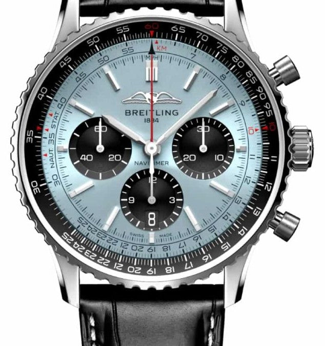 Breitling Navitimer Niebieski 43mm Stal AB0138241C1P1