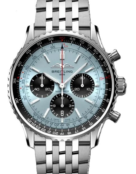 Breitling Navitimer Szary 43mm Stal AB0138241G1A1
