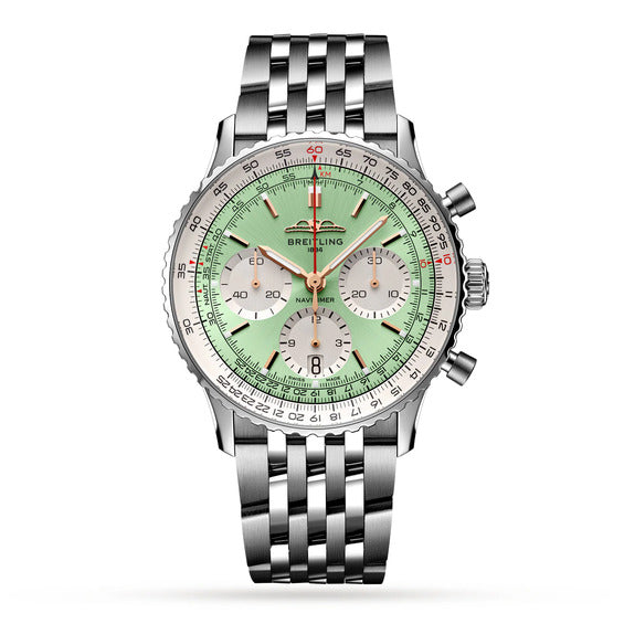 Breitling Navitimer 1 B01 Chronograph Zielony 41mm Stal