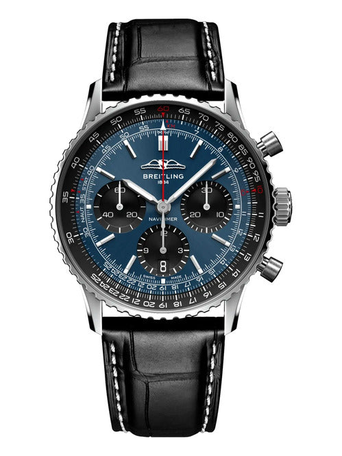 Breitling Navitimer 1 B01 Chronograph Niebieski 41mm Stal AB0139241C1P1