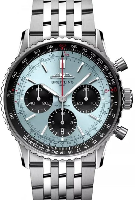 Breitling Navitimer Niebieski 41 mm Stal AB0139241C2A1