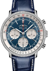 Breitling Navitimer Niebieski 41 mm Stal AB0139631C1P1