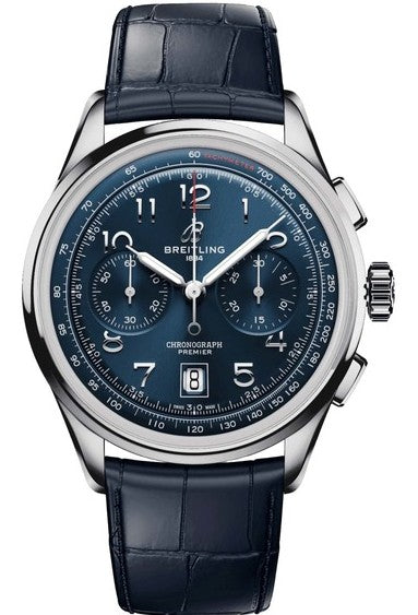 Breitling Premier Niebieski 42mm Stal AB0145171C1P2