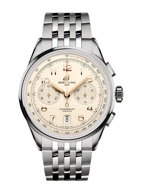 Breitling Premier B01 Chronograph Szampazski 42mm Stal AB0145211G1A1