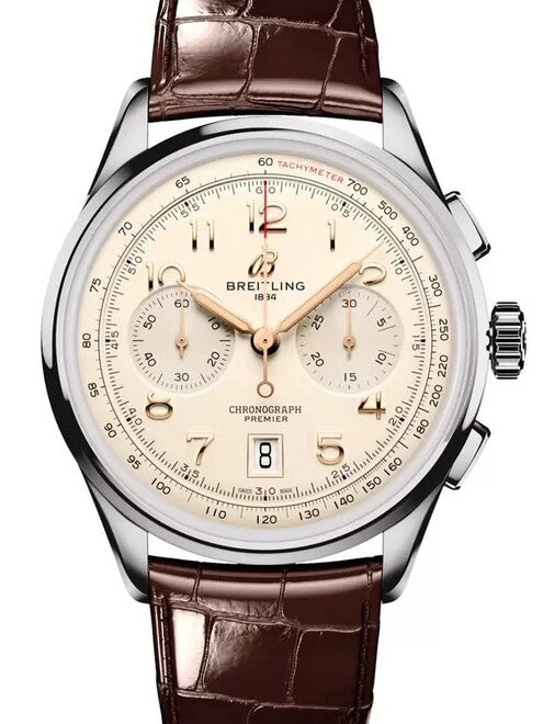 Breitling Premier Beżowy 42 mm Stal AB0145211G1P2