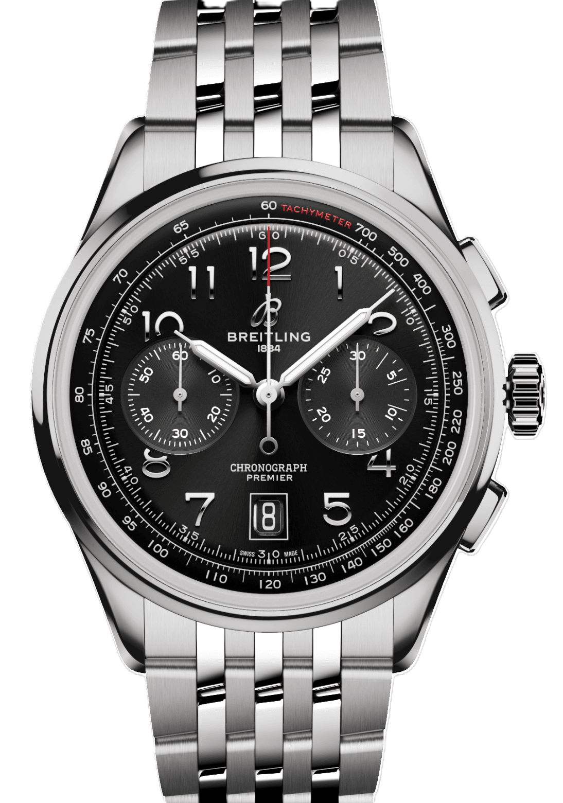 Breitling Premier Czarny 42mm Stal AB0145221B1A1