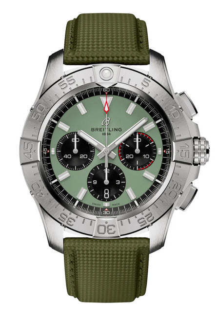 Breitling Avenger Zielony 44mm Stal AB0147101L1X1