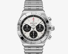 Breitling Chronomat Biały 42mm Stal szlachetna AB0158101A1A1