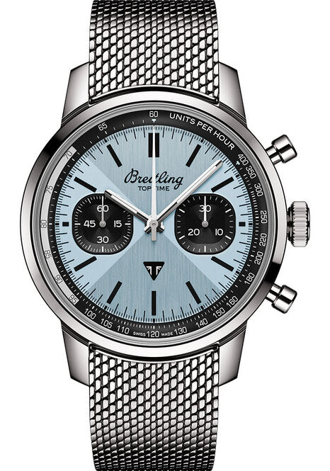 Breitling Top Time Niebieski 41 mm Stal AB01764A1C1A1