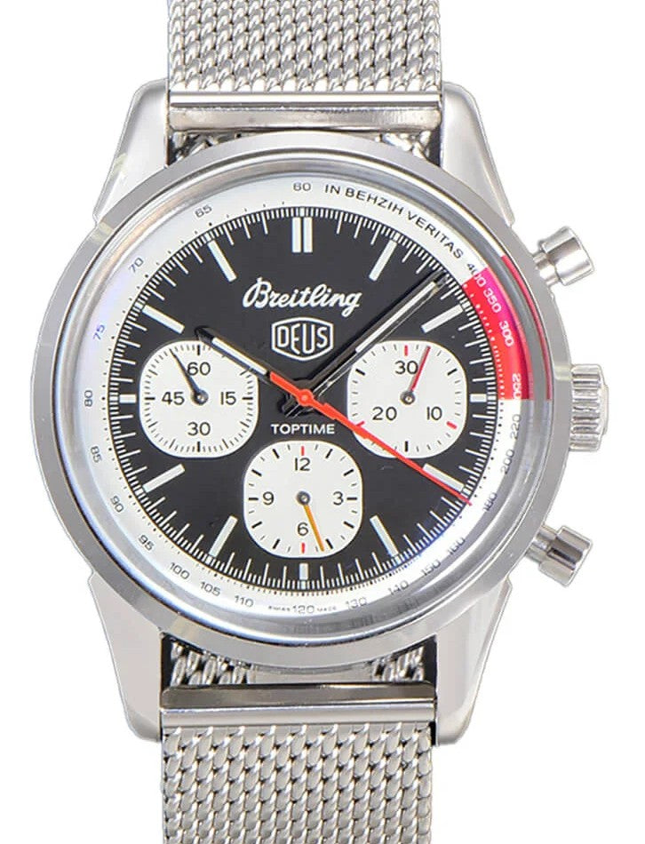 Breitling Top Time Czarny 41 mm Stal AB01765A1B1A1