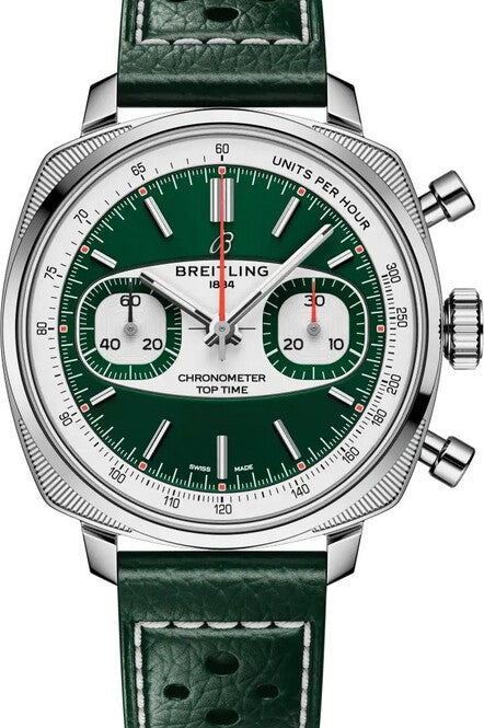 Breitling Top Time Zielony 38 mm Stal AB01771A1L1X1