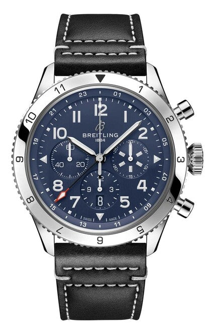 Breitling Super Avi Niebieski 46mm Stal AB04451A1C1X1