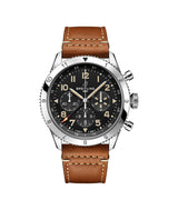 Breitling Classic Avi Czarny 46mm Stal AB04453A1B1X1