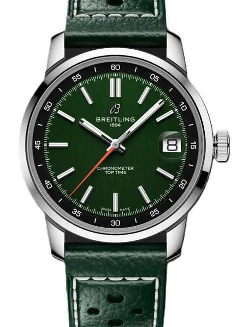 Breitling Top Time Zielony 38 mm Stal AB3113171L1X1