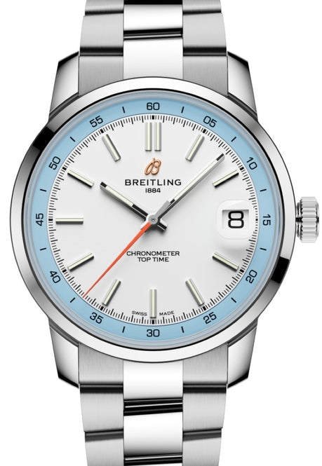 Breitling Chronomat Biały 40mm Stal szlachetna AB3113281A1A1