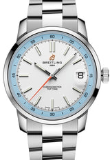 Breitling Chronomat Biały 40mm Stal szlachetna AB3113281A1A1