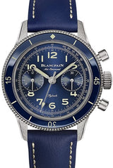 Blancpain Air Command Niebieski 36 mm Tytan AC03-12B40-63B