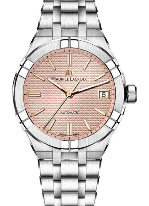 Maurice Lacroix AIKON Różowy 39 mm Stal AI6007-SS002-731-1