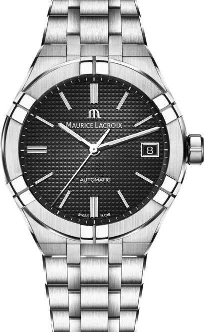 Maurice Lacroix AIKON Czarny 39 mm Stal AI6007-SS00F-330-A