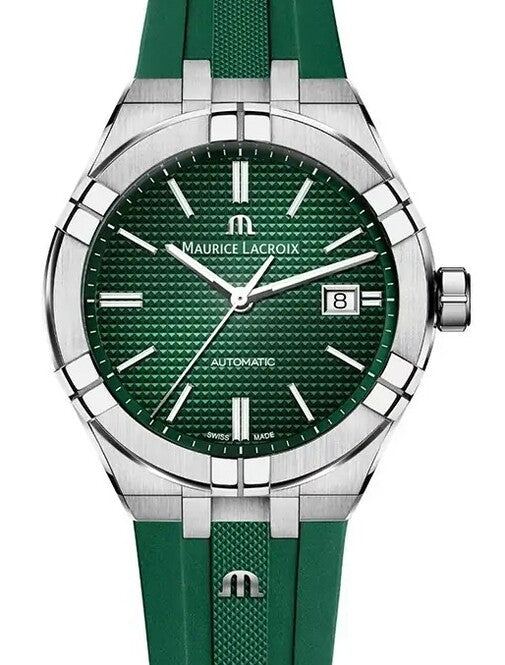 Maurice Lacroix AIKON Zielony 42 mm Stal AI6008-SS000-630-5