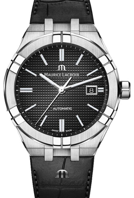 Maurice Lacroix AIKON Czarny 42 mm Stal AI6008-SS001-330-1