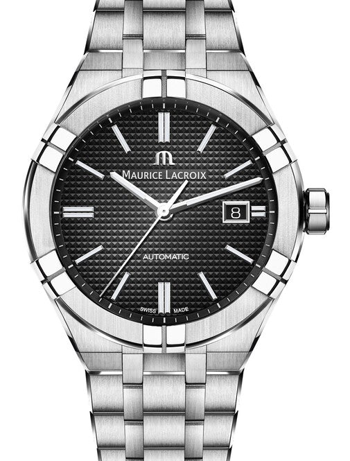 Maurice Lacroix AIKON Czarny 42 mm Stal AI6008-SS002-330-1