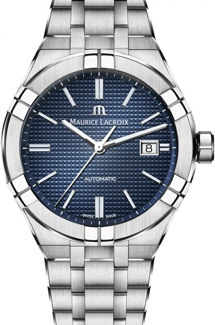 Maurice Lacroix AIKON Niebieski 42 mm Stal AI6008-SS002-430-1