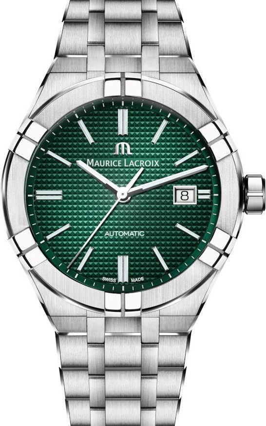 Maurice Lacroix AIKON Zielony 42 mm Stal AI6008-SS002-630-1
