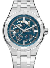 Maurice Lacroix AIKON Niebieski 42 mm Stal AI6008-SS00F-031-C