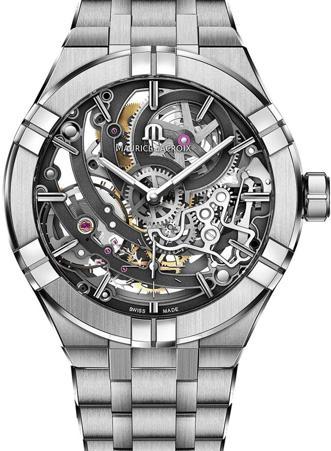 Maurice Lacroix AIKON Szkieletowany 45 mm Stal AI6028-SS002-030-1
