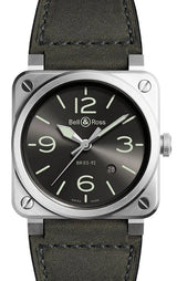 Bell & Ross BR 03-92 Szary 42 mm Stal BR0392-GC3-ST/SCA