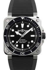 Bell & Ross BR 03 Diver Czarny 42 mm Stal BR03A-D-BL-ST/SRB