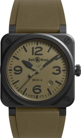 Bell & Ross BR 03 Zielony 41 mm Ceramika BR03A-MIL-CE/SRB