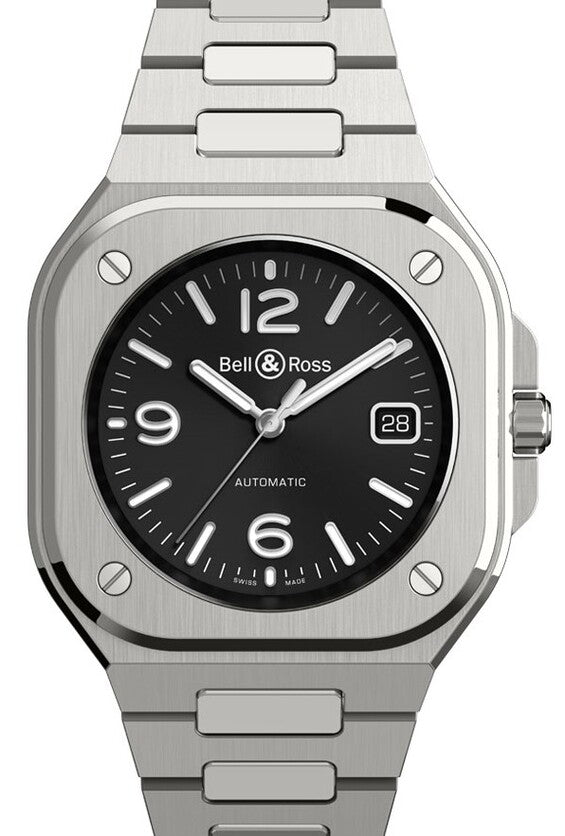 Bell & Ross BR 05 Czarny 40 mm Stal BR05A-BL-ST/SST