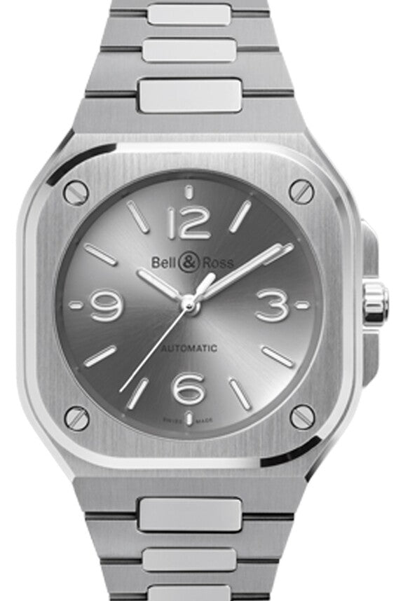 Bell & Ross BR 05 Szary 40 mm Stal BR05A-GR-ST/SST
