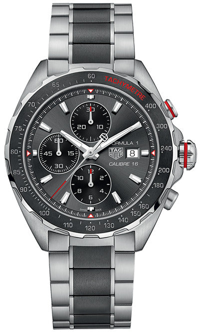 TAG Heuer Formula 1 Calibre 16 Szary 44 mm Stal