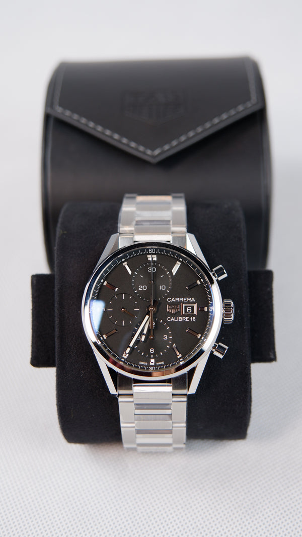 TAG Heuer Carrera Calibre 16 Czarny  41 mm Stal