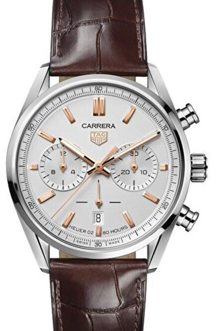 TAG Heuer Carrera Biały 42 mm Stal