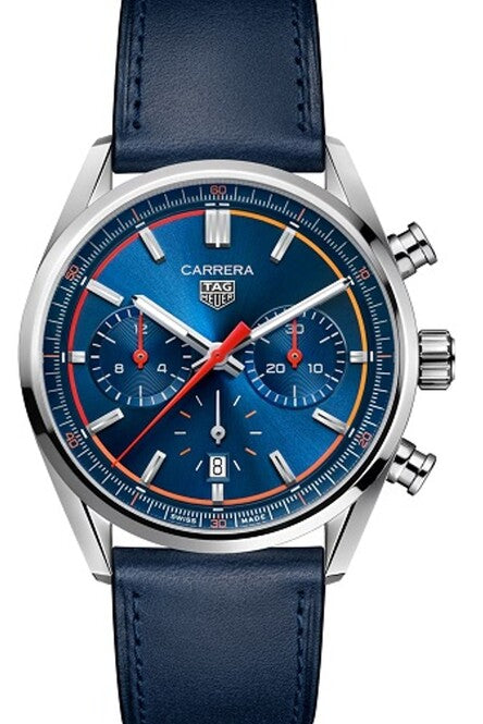 TAG Heuer Carrera Niebieski 42 mm Stal