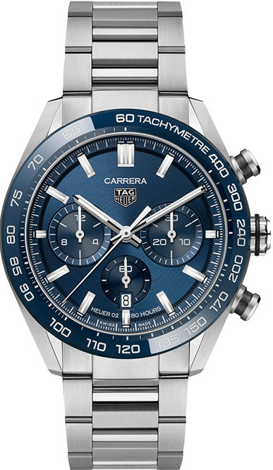 TAG Heuer Carrera Niebieski 44 mm Stal