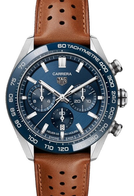 TAG Heuer Carrera Niebieski 44 mm Stal