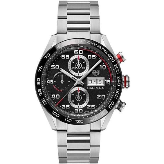 TAG Heuer Carrera Czarny 44 mm Stal