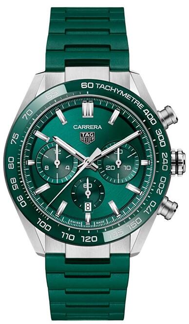 TAG Heuer Carrera Zielony 44 mm Stal