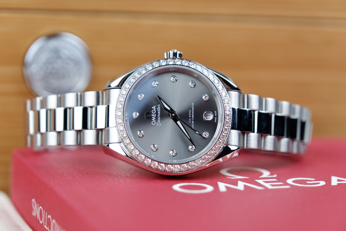Omega Seamaster Aqua Terra Szary 30 mm Stal 220.15.30.20.56.001
