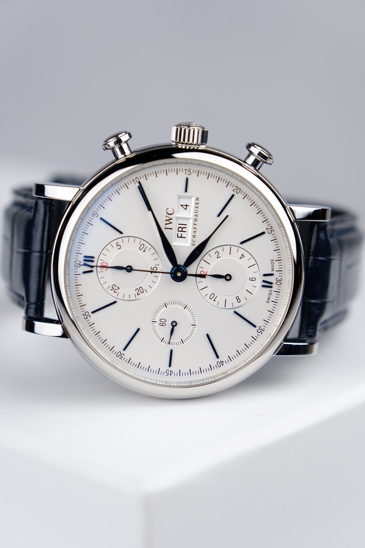 IWC Portofino Chronograph Biały 42mm Stal IW391037