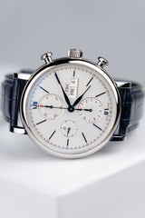 IWC Portofino Chronograph Biały 42mm Stal IW391037