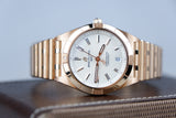 Breitling Chronomat Bialy 36mm Zloto czerwone R10380101A1R1