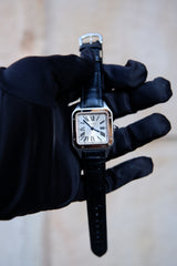 Cartier Santos Srebrny 38 mm Stal W2SA0038