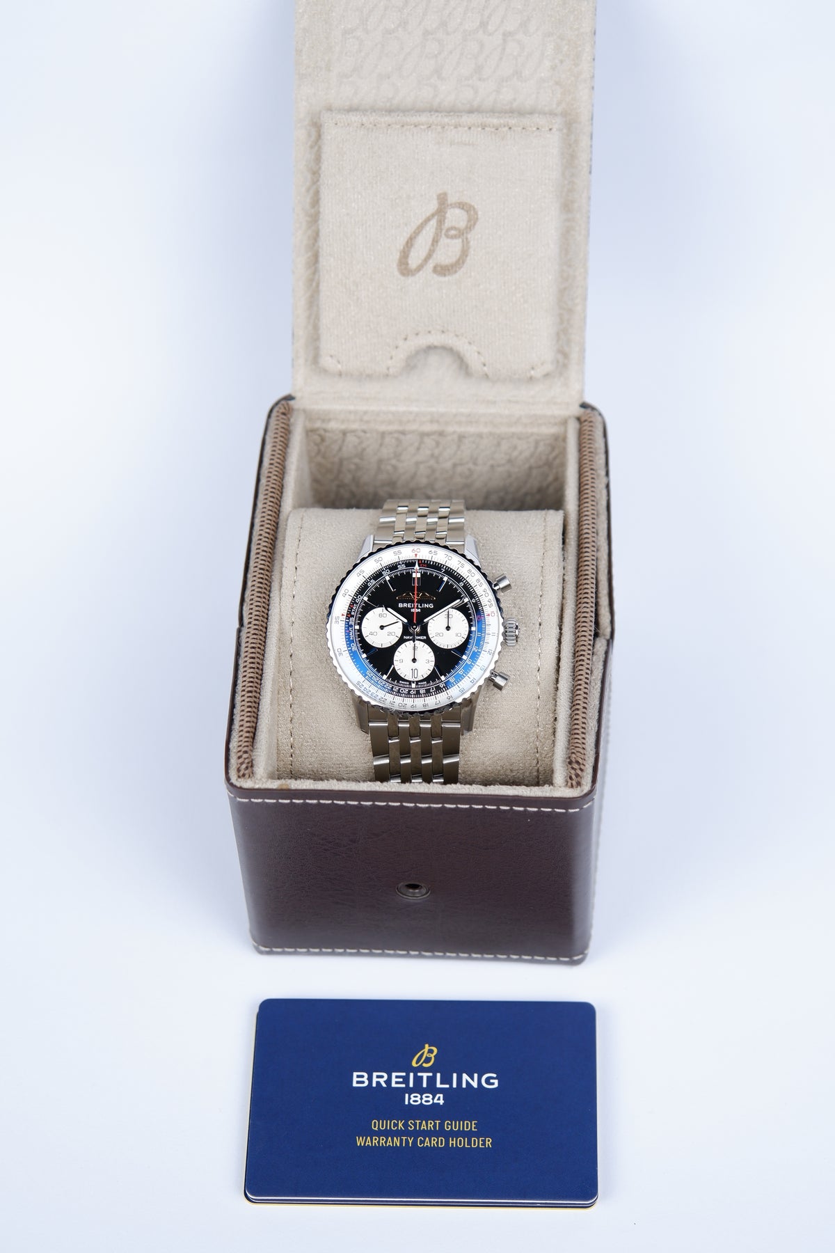 Breitling Navitimer 1 B01 Chronograph Czarny 43mm Stal AB0138211B1A1